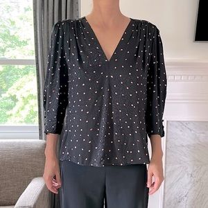 Rebecca Taylor elegant silk+viscose blouse
